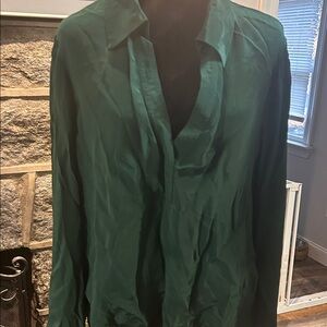 J. Crew Green Blouse